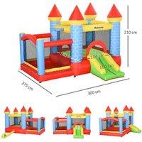 Outsunny Kids Castle Style Bounce Castle