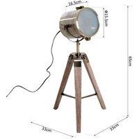 Homcom Charming Vintage Tripod Table Desk Lamp