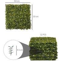Outsunny Artificial Boxwood Wall Panels