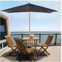 Outsunny Double Wooden Garden Parasols