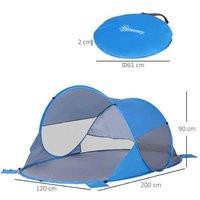 Outsunny Pop-Up Beach Tent For 1-2 People