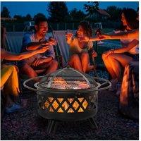 Outsunny 2-In-1 Outdoor Fire Pit