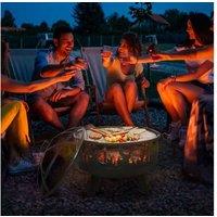 Outsunny 2-In-1 Outdoor Fire Pit
