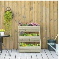 Outsunny Wooden Elevated Planter Box - Green