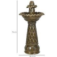 Outsunny Elegant Outdoor Waterfall Fountain