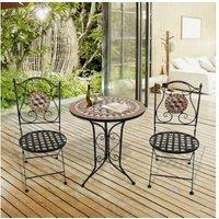 Outsunny 3 Pcs Garden Mosaic Bistro Set