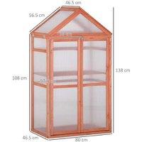 Outsunny Polycarbonate Garden Greenhouse