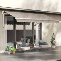 Outsunny Manual Awning Canopy - Beige