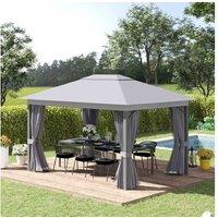 Outsunny Deluxe Patio Gazebo Canopy Garden Tent