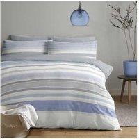 Luxurious Chambray Stripe Duvet Set