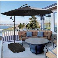 Outsunny Stylish Square Parasol Base Stand