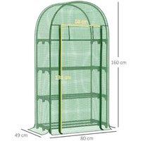 Outsunny Deluxe Mini Greenhouse - Compact & Durable