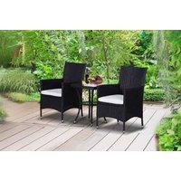 Outsunny Chic Rattan Bistro Furniture Set - Weather-Resistant & Comfortable