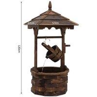 Outsunny Fir Wood Outdoor Garden Dcor - Rustic Elegance For Your Leisure Space