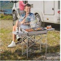 Outsunny Barbecue Grill Rectangular - Silver
