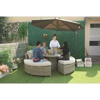 Outsunny Rattan Patio Furniture Set - Grey