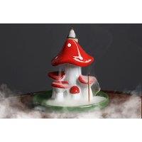 Mushroom Backflow Waterfall Ceramic Incense Burner