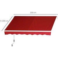 Outsunny Retractable Patio Awning Shelter