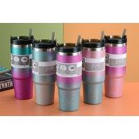 Sparkle Stainless Steel Tumbler Keep Cup With Straw - 5 Colours