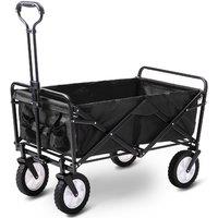 Heavy Duty Foldable Garden Trolley - Black