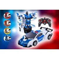Remote Controlled Transforming Car With Lights - 5 Colours! - White