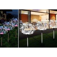 Solar Garden Flower Light Stakes - 3, 4 Or 5 Pieces!