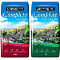 Arkwrights Complete Dry Dog Food 2 Pack - Chicken & Beef, 30kg, High-Protein Kibble for Active Dogs