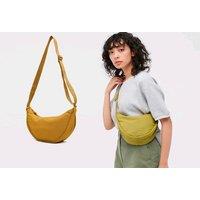Rounded Mini Shoulder Bag - 8 Colour Options - Yellow