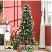 Homcom Snow Artificial Christmas Tree - Green