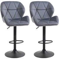 Luxurious Homcom Fabric Bar Stool Set