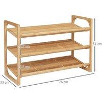 Homcom Premium Bamboo Shoe Organizer Rack