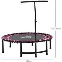 Homcom Pink Mini Trampoline Rebounder