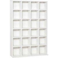 Homcom White Cd / Dvd Storage Shelf