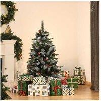 4Ft Artificial Snow Dipped Christmas Tree - Green