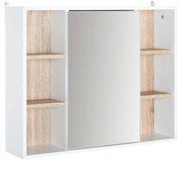 Homcom Elegant Mirrored Bathroom Cabinet With Storage