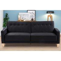 Premium Fabric Double Sofa Bed - Black, Blue, Green Or Grey