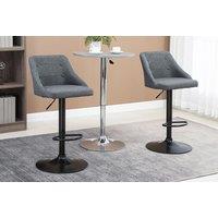 Adjustable Swivel Barstools With Footrest - Set Of Two!