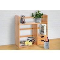 Homcom Bamboo Desk Organizer - Stylish Storage Solution