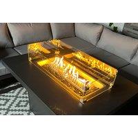 8-Seater Aluminium Fire Pit Set With Gas Bbq Table