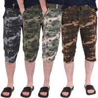 Men'S Summer Camouflage Shorts - Green