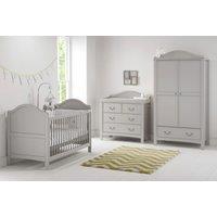 Toulouse Cot, Dresser & Wardrobe Set - Grey Or White
