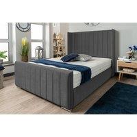 Steel Wing Panel Ottoman Bed With Storage