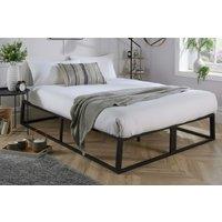 Platform Metal Bed with Galaxy Mattress Set