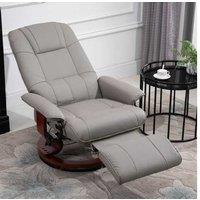 Homcom Faux Leather Recliner, Grey