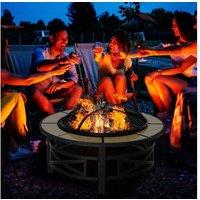 Metal Fire Pit With Grill