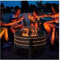 Outsunny Outdoor Fire Pit With Cover