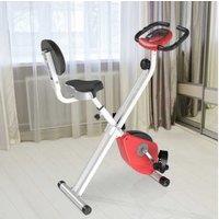 Homcom Manual Stationary Bike - Red