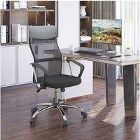 Homcom Office Chair, Mesh, Adjustabl - Black