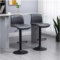 Homcom Adjustable Bar Stools - Dynamic Dining Delight