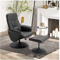 Homcom High Back Recliner Chair, Black